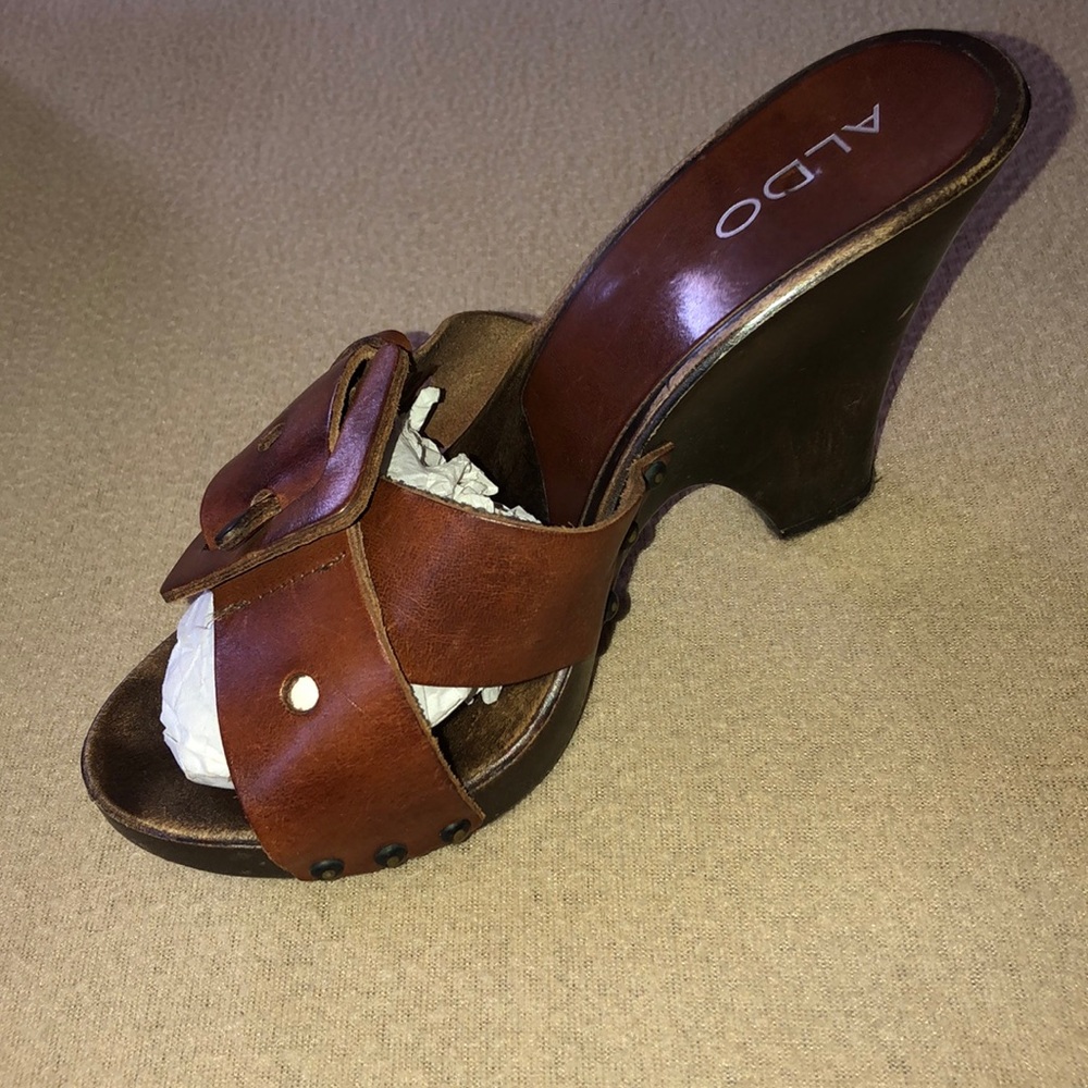 ALDO Brown Wedge